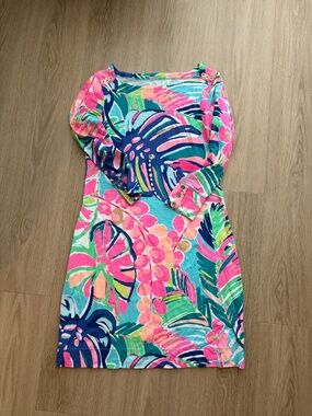 Lilly Pulitzer Sophie UPF 50+ Dress in Multi Exotic Garden - Size XS